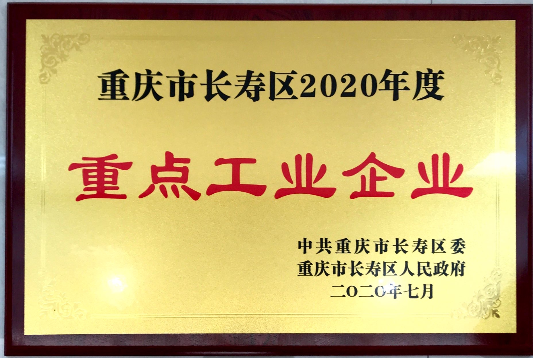長(zhǎng)壽區(qū)2020年度重點(diǎn)工業(yè)企業(yè)